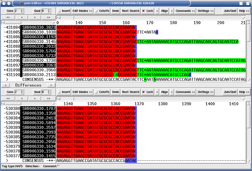 Pseudo-repeat in 454 data due to sequencing artifacts